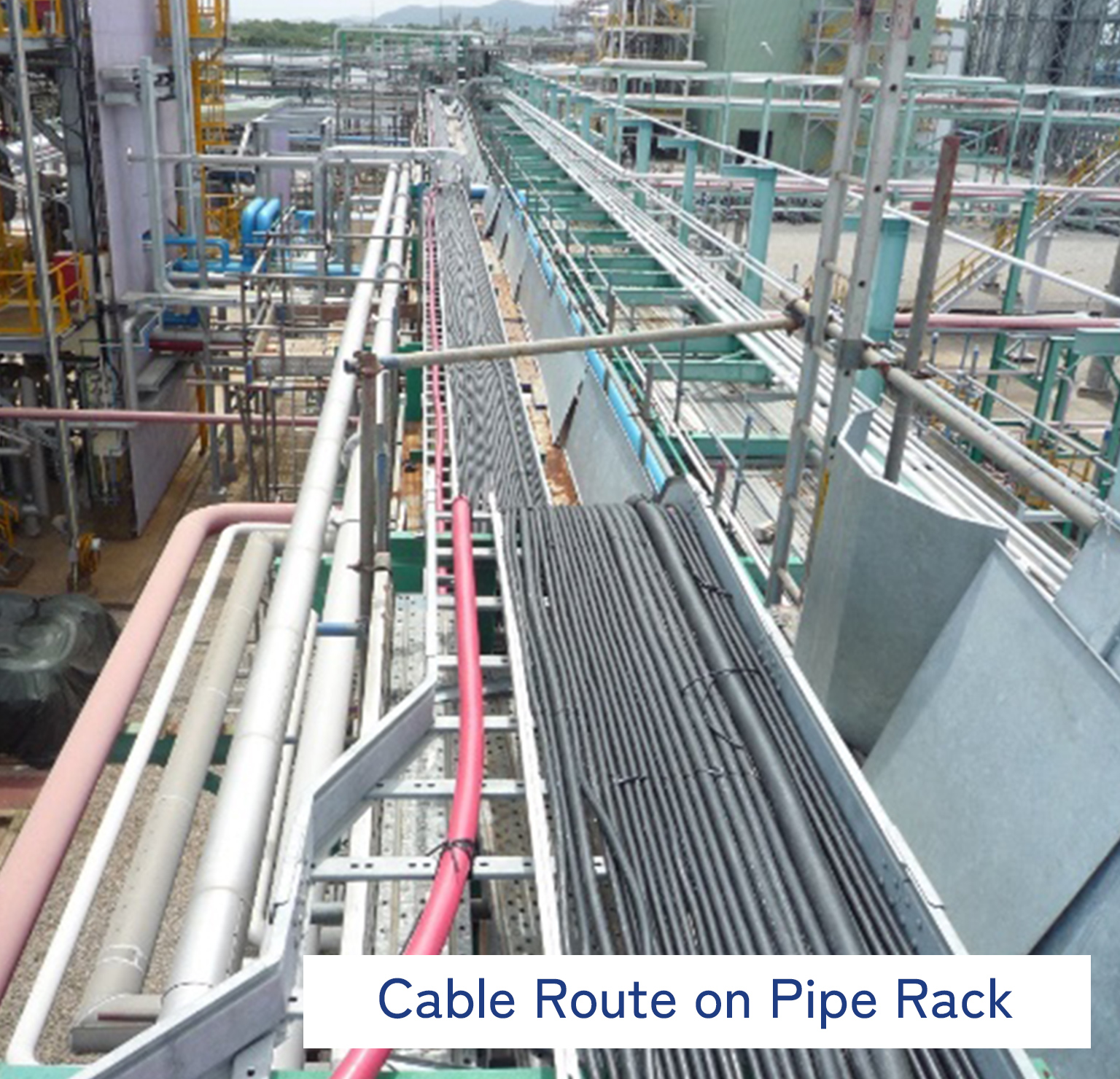 Cable Route on Pipe Rack